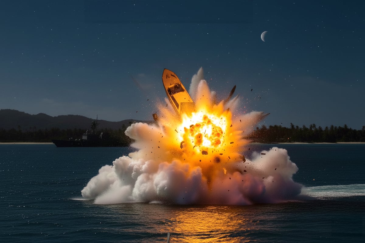 Gringos revientan narcolanchas y deja cinco muertos en el Caribe