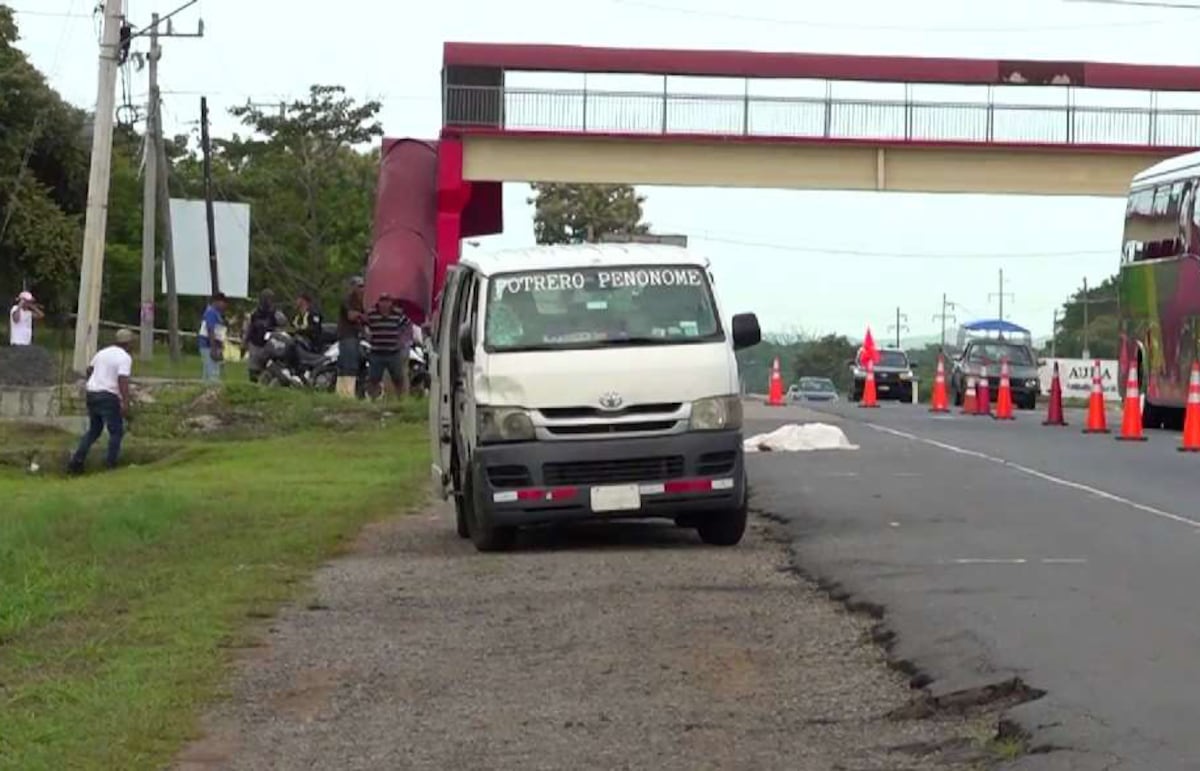 Adulto mayor de 75 años muere atropellado por bus de ruta en Río Grande, Coclé