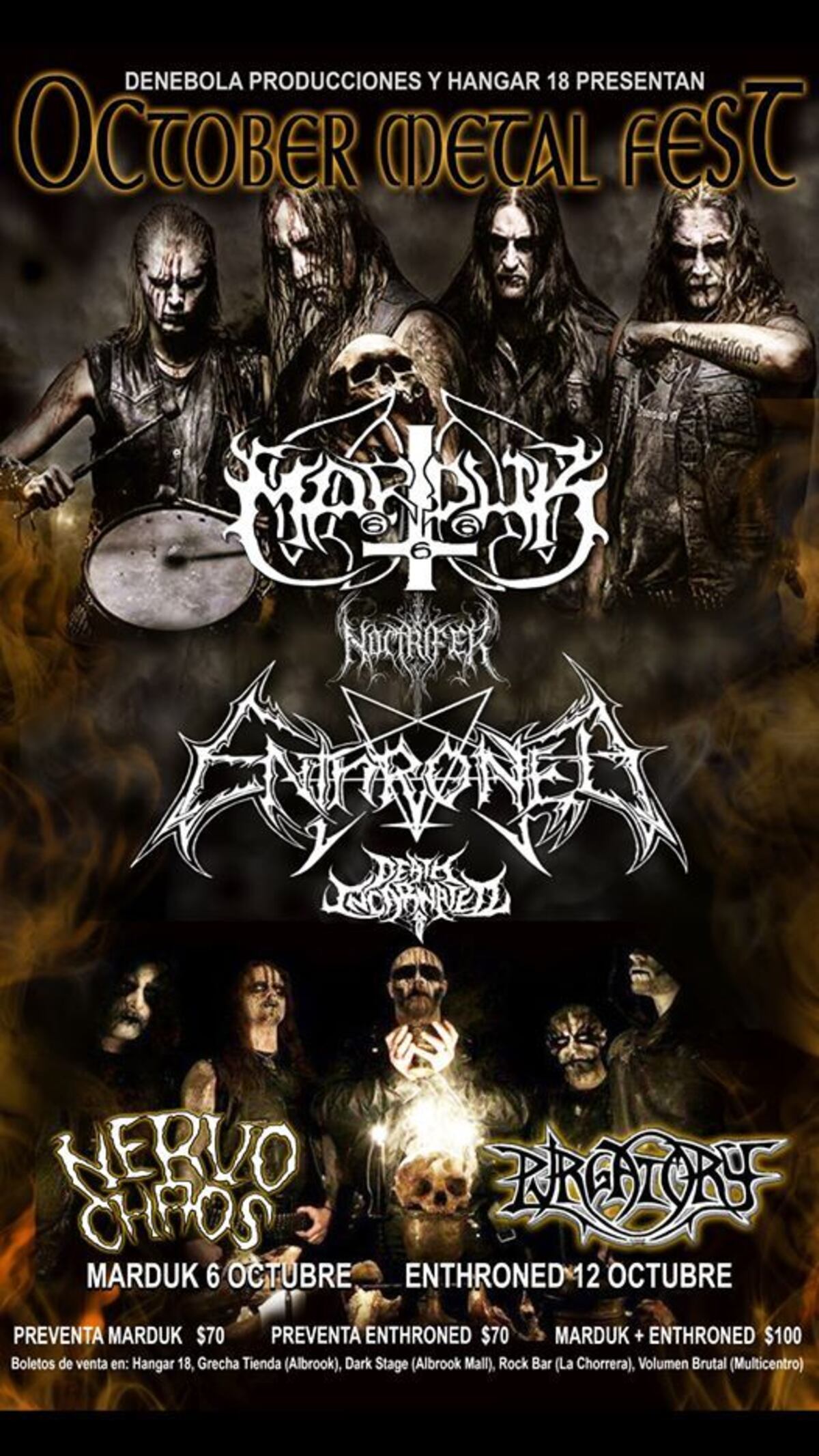 El polémico concierto de la banda satánica Marduk se canceló en Panamá