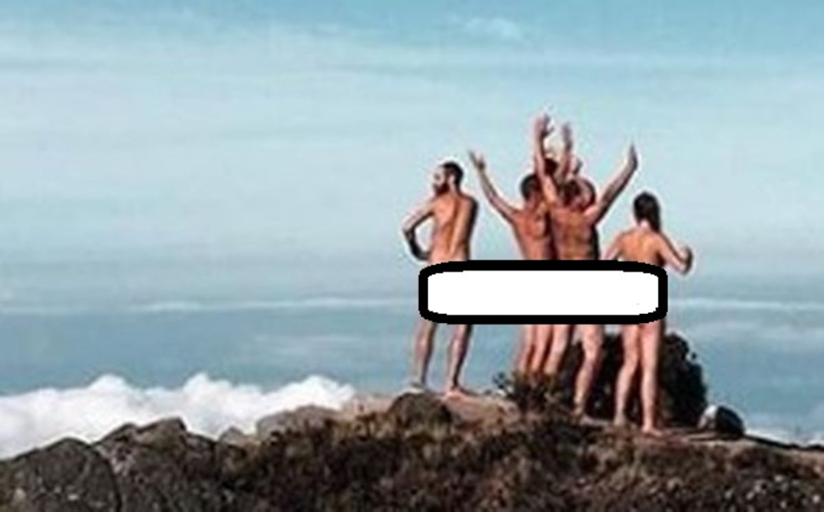 Circula en redes. Cinco se desnudan en cima del Volcán Barú
