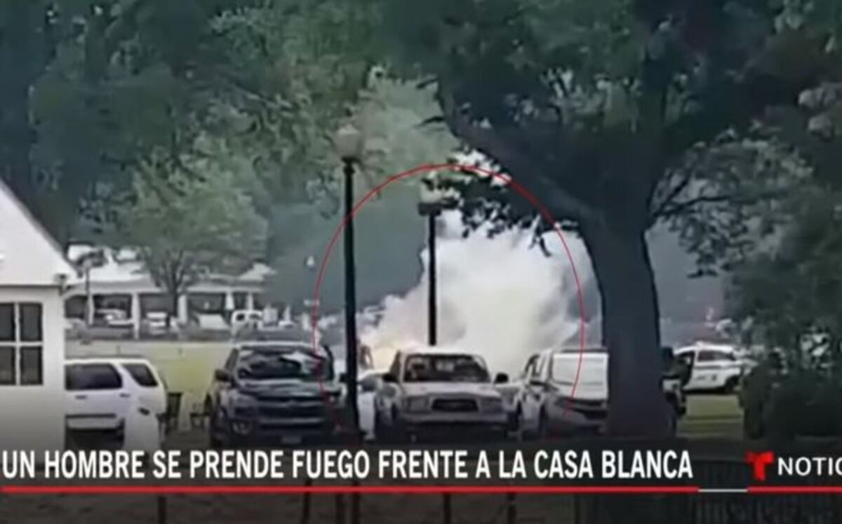 Muere el hombre que se prendió fuego cerca de la Casa Blanca | Video
