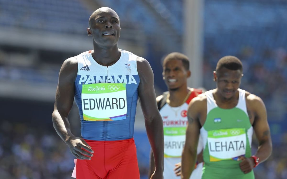 Alonso Edward termina de último en los 200 metros planos