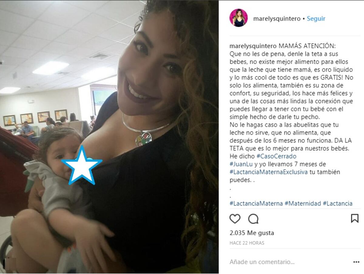 Caras de TV del patio siguen consejo del papa Francisco y fomentan el amamantar