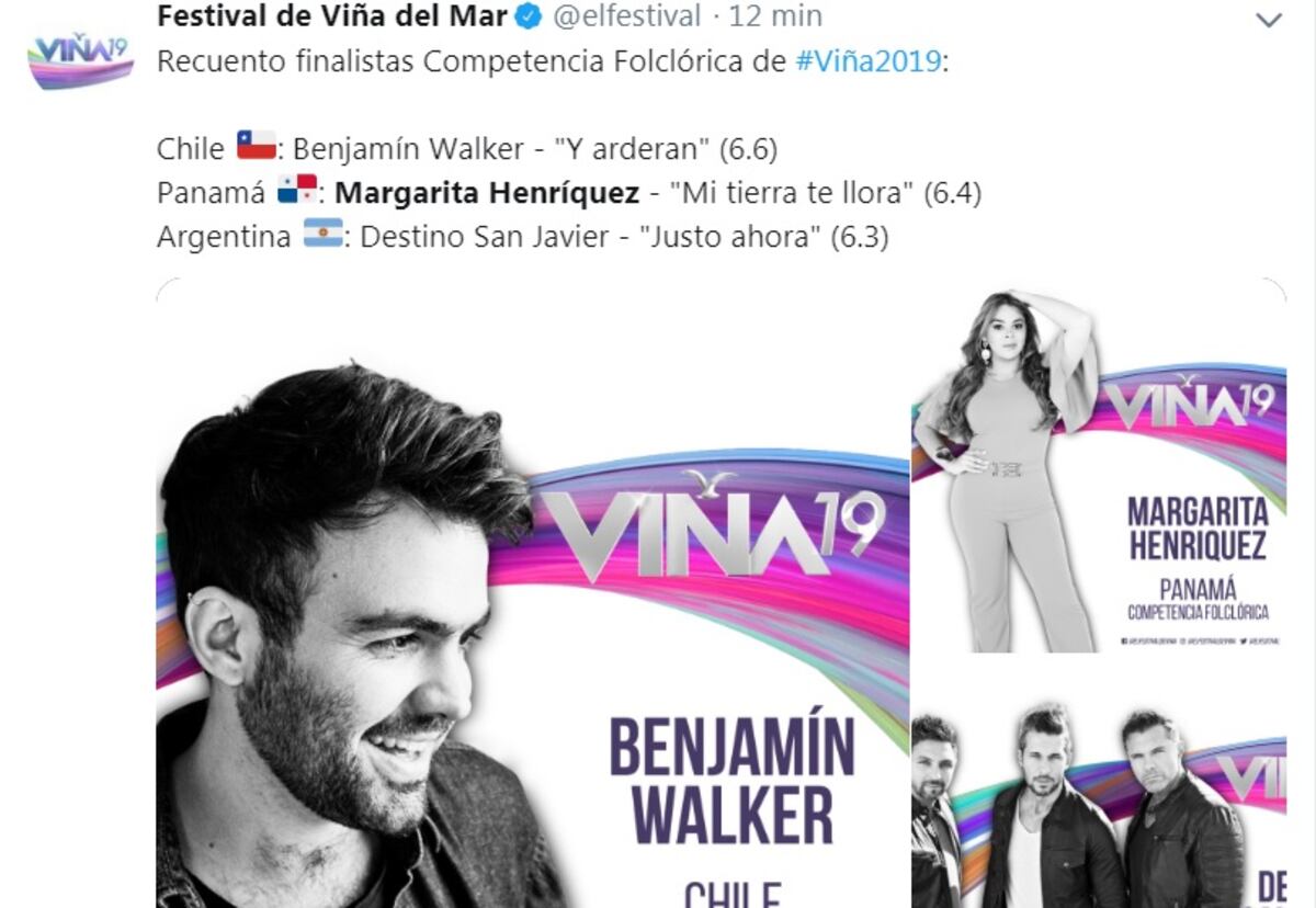 Panamá pasa a la final en Viña hoy. Margarita quedó impactada. Chequee.Videos