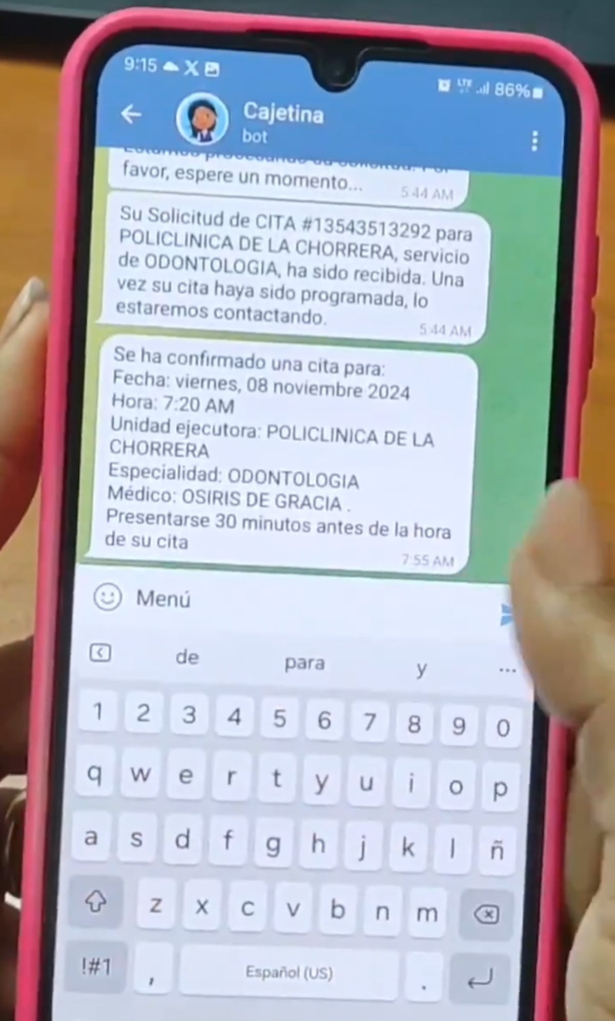 ¡Cajetina al rescate! Policlínica de La Chorrera revoluciona la solicitud de citas