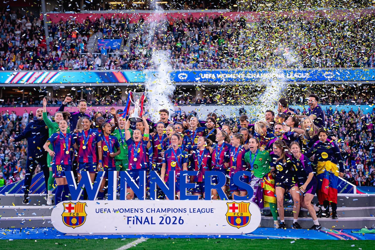 Barcelona aplasta al Lyon y reina otra vez en Europa