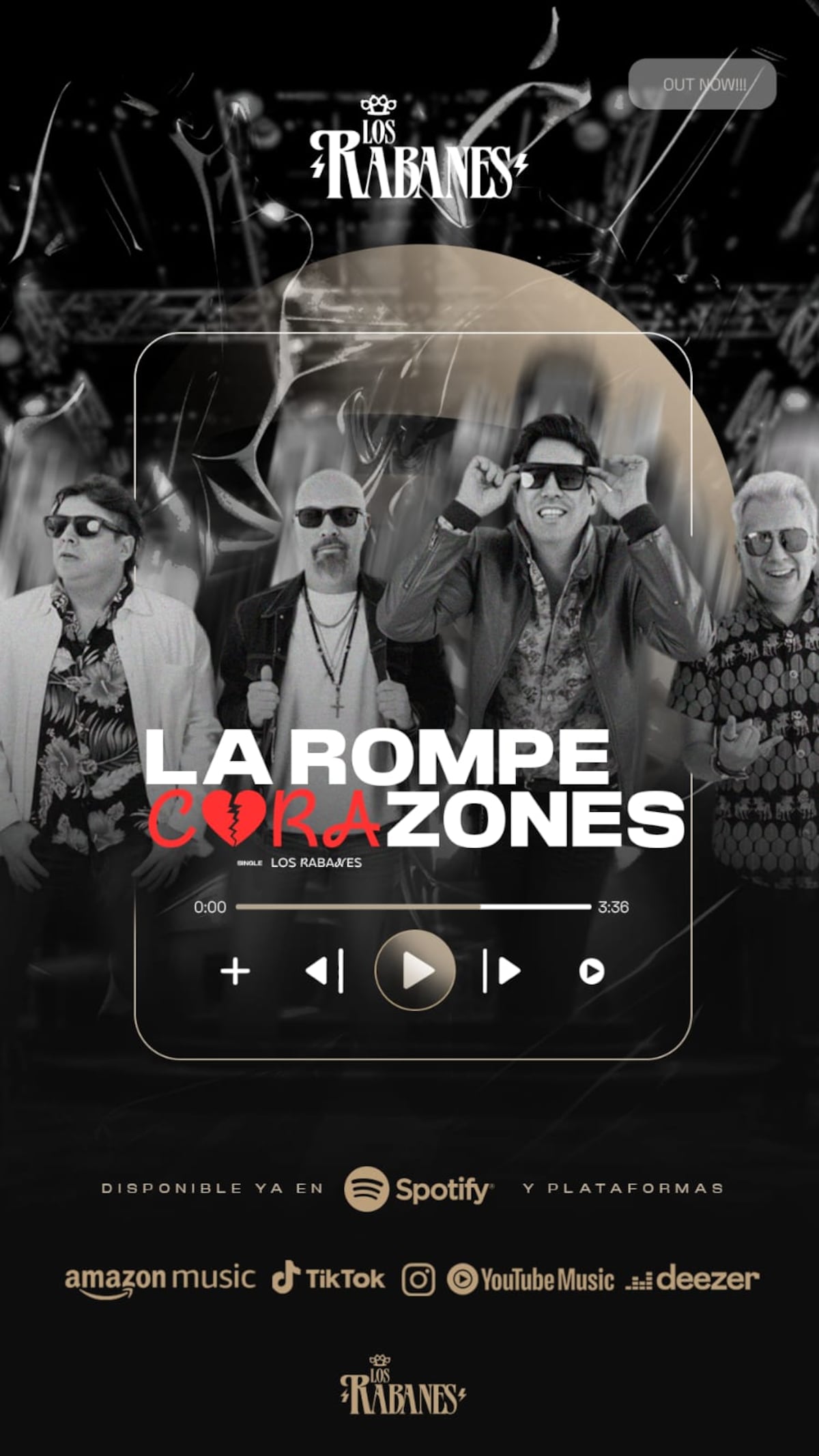 Los Rabanes sorprenden con nueva versión de ‘La Rompecorazones’: más sabor, ritmo y fuego