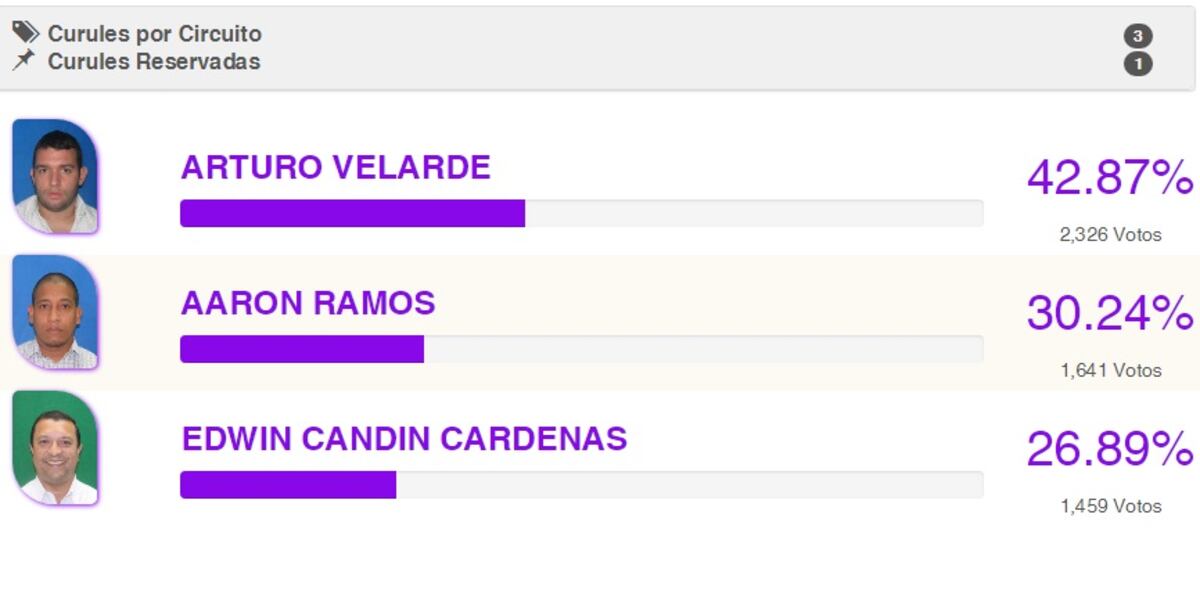 Bosco pierde elecciones. Katleen Levy aclara su caso. Chequeen quiénes repiten 