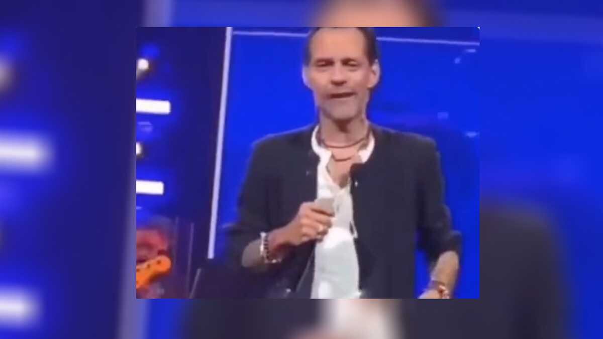 Marc Anthony preocupa a sus fans por raro movimiento de mandíbula y manos. Video