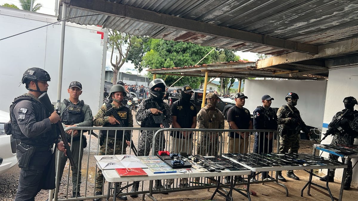 Se les apagó el ‘call center’ en La Joyita: decomisan más de 150 celulares, armas, antenas y otros objetos prohibidos en operativo masivo