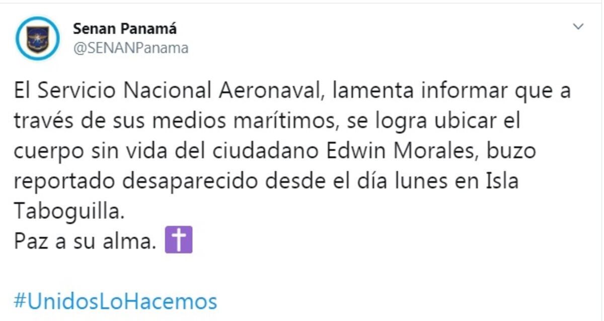 Encuentran cuerpo  de buzo desaparecido. El último que lo vio con vida relata lo que hizo