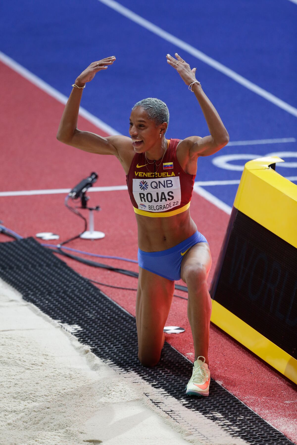 Nuevo Récord. La venezolana Yulimar Rojas establece otra marca mundial en el salto triple