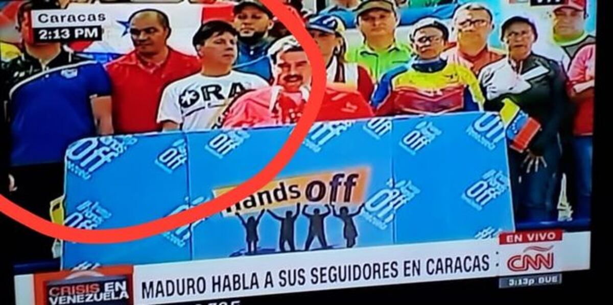 Lo último.Rastrean y descubren presuntos responsables de bandera con Maduro