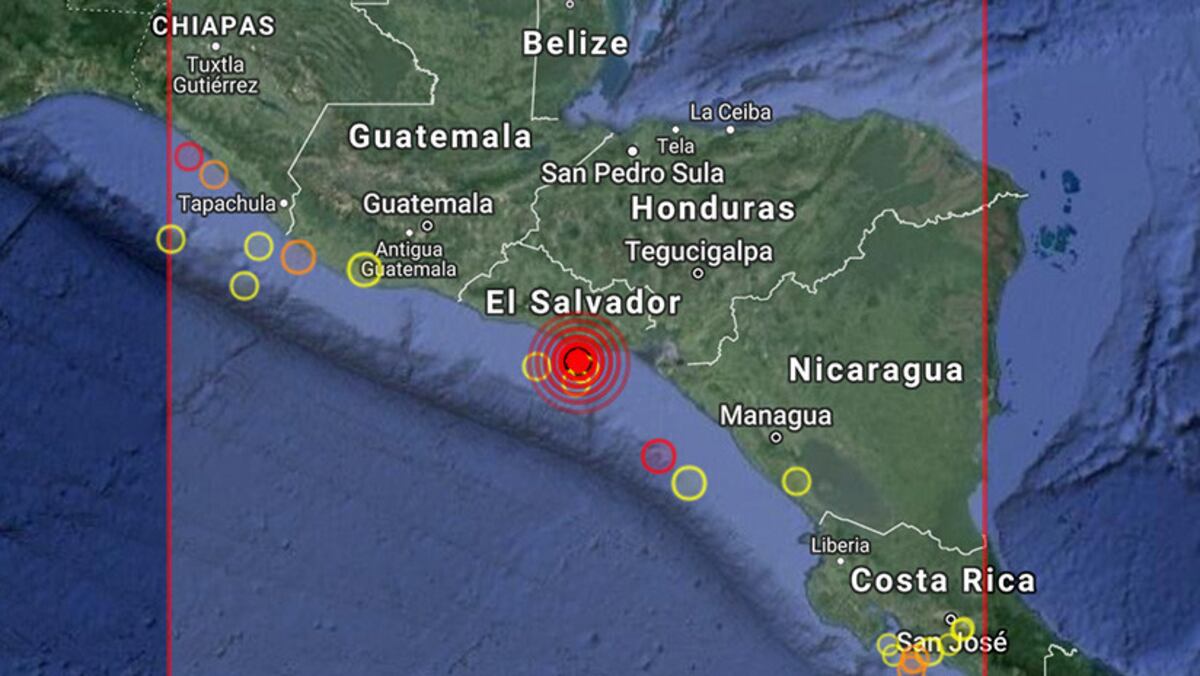 ¡Intenso! Sismo de 6.0 sacude El Salvador 