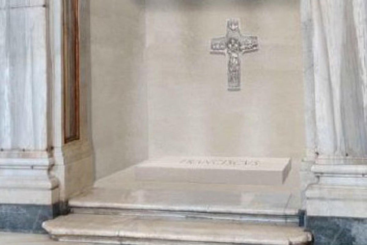 Revelan la primera imagen del sepulcro del papa Francisco en Santa María la Mayor