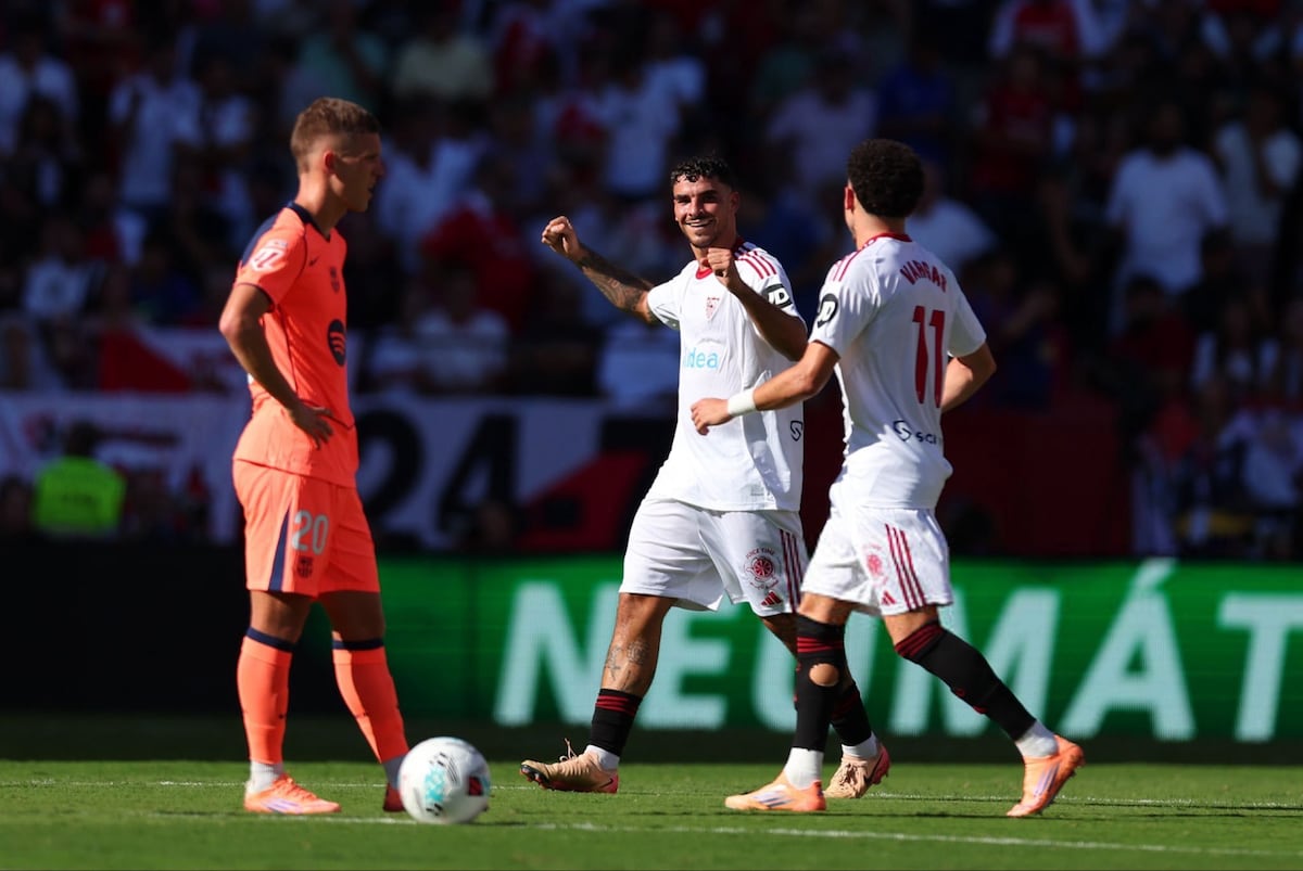 ¡10 años después! Sevilla le mete cuatro al Barça y le quita el invicto en un Sánchez-Pizjuán ardiente