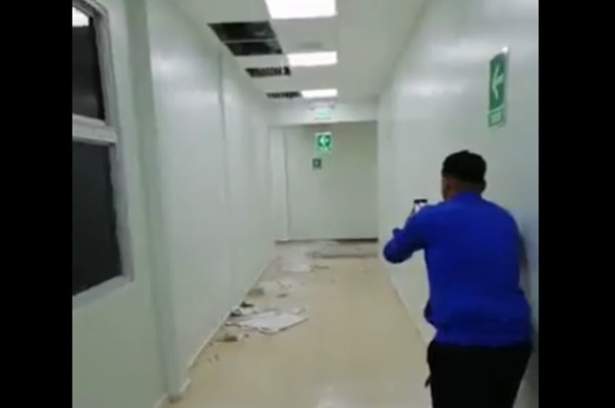 Estragos en recién entregado hospital en Chiriquí. Llovía más adentro que afuera. Video
