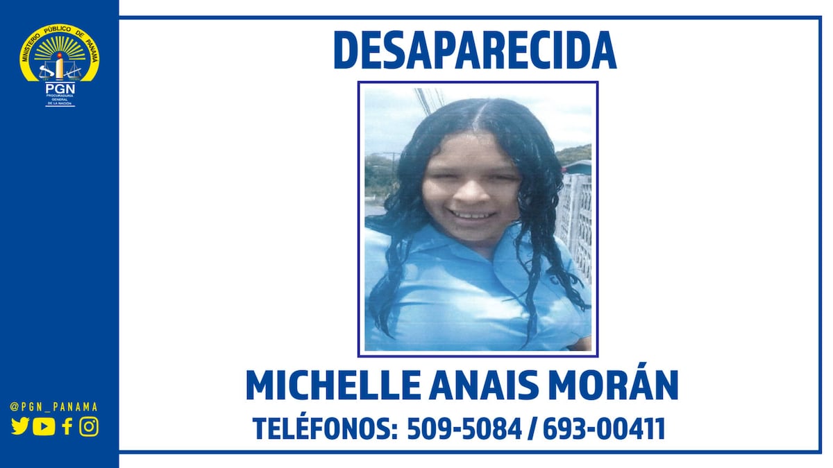 Menor de 16 años desaparecida en La Chorrera