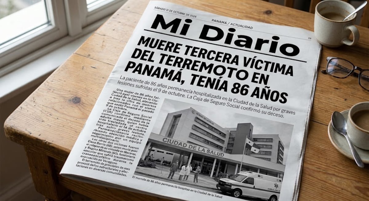 Muere tercera víctima del terremoto en Panamá, tenía 86 años