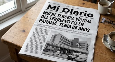 Muere tercera víctima del terremoto en Panamá, tenía 86 años