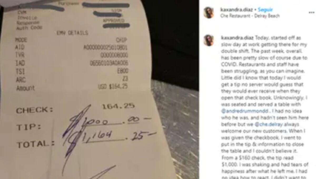 Solidaridad. La enorme propina que dejó un jugador de la NBA a un restaurante en tiempos de pandemia