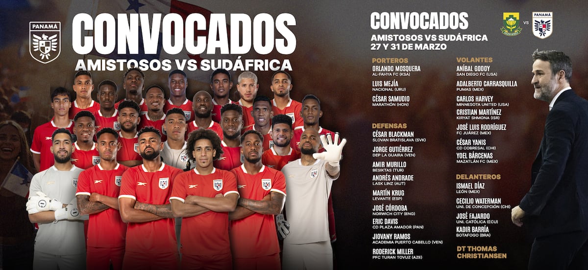 Panamá define lista y se mide a Sudáfrica rumbo al Mundial