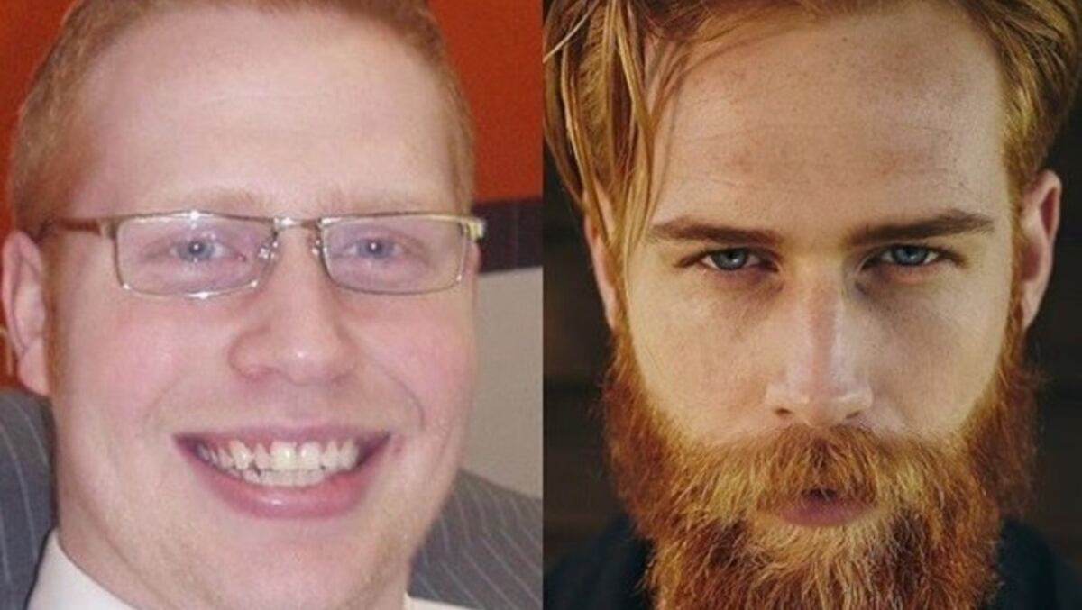 Oficinista perdió más 80 libras, se dejó las barbas y es un cotizado modelo