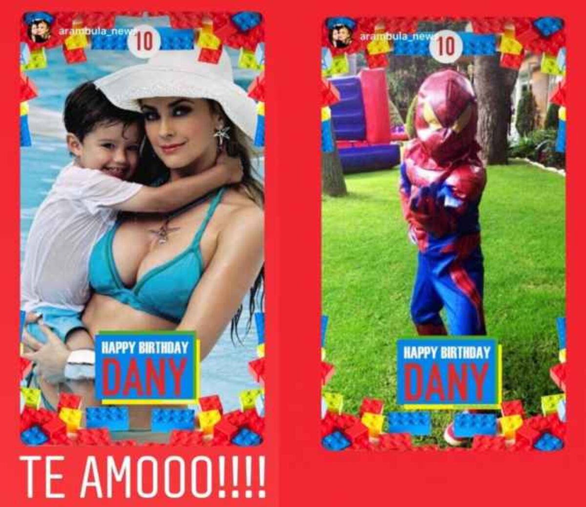 Aracely Arámbula celebra el cumpleaños de su hijo sin Luis Miguel y en bikini