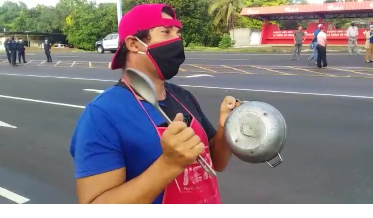 Fonderos se toman las calles en Los Santos. Piden apoyo al Gobierno