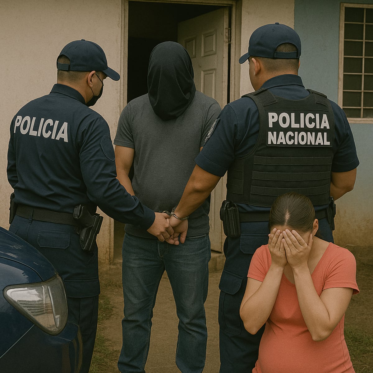 Susto en Chiriquí: hombre es capturado tras amenazar con cuchilla a su expareja embarazada