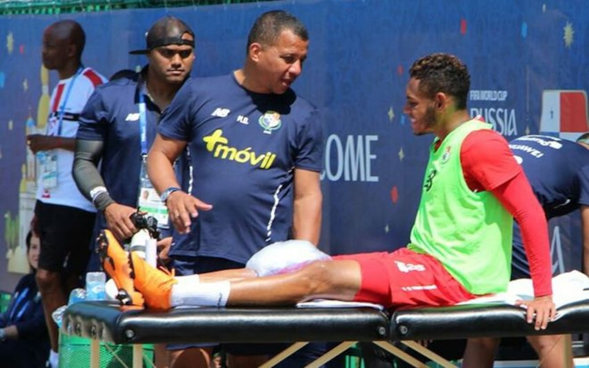 Malas noticias para la Selección Panameña, Ismael Díaz recibe golpe en rodilla