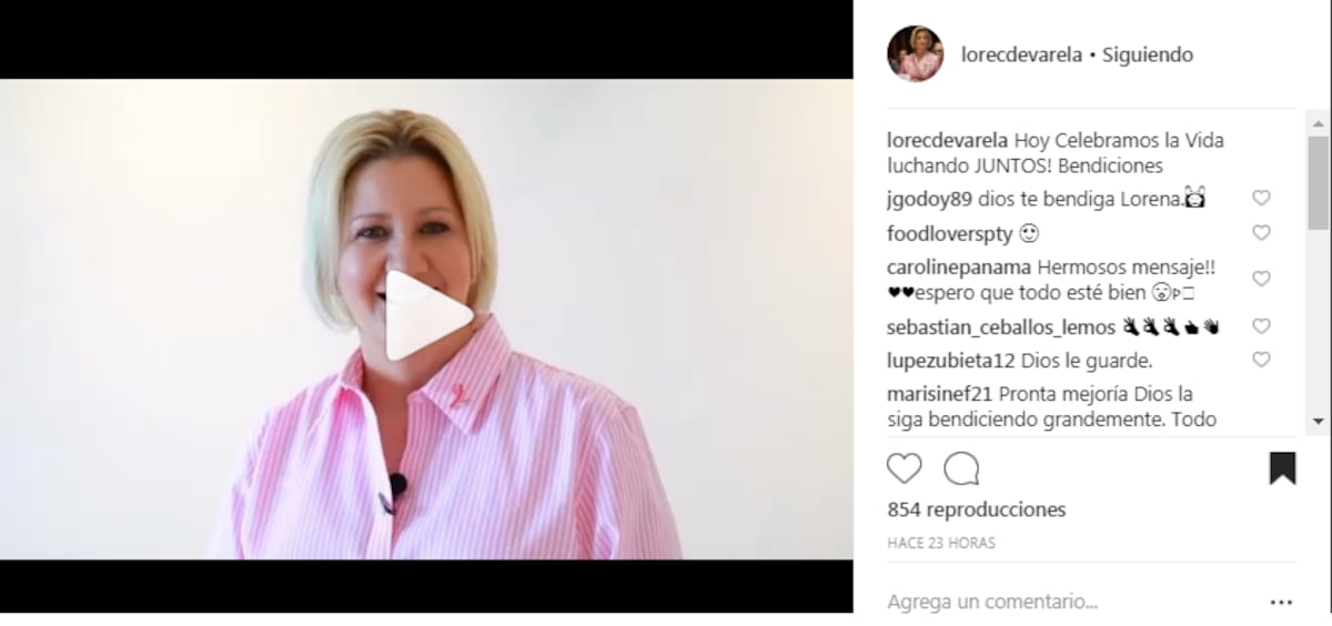 Video. Sale a la luz el estado de salud de la primera dama Lorena Castillo 