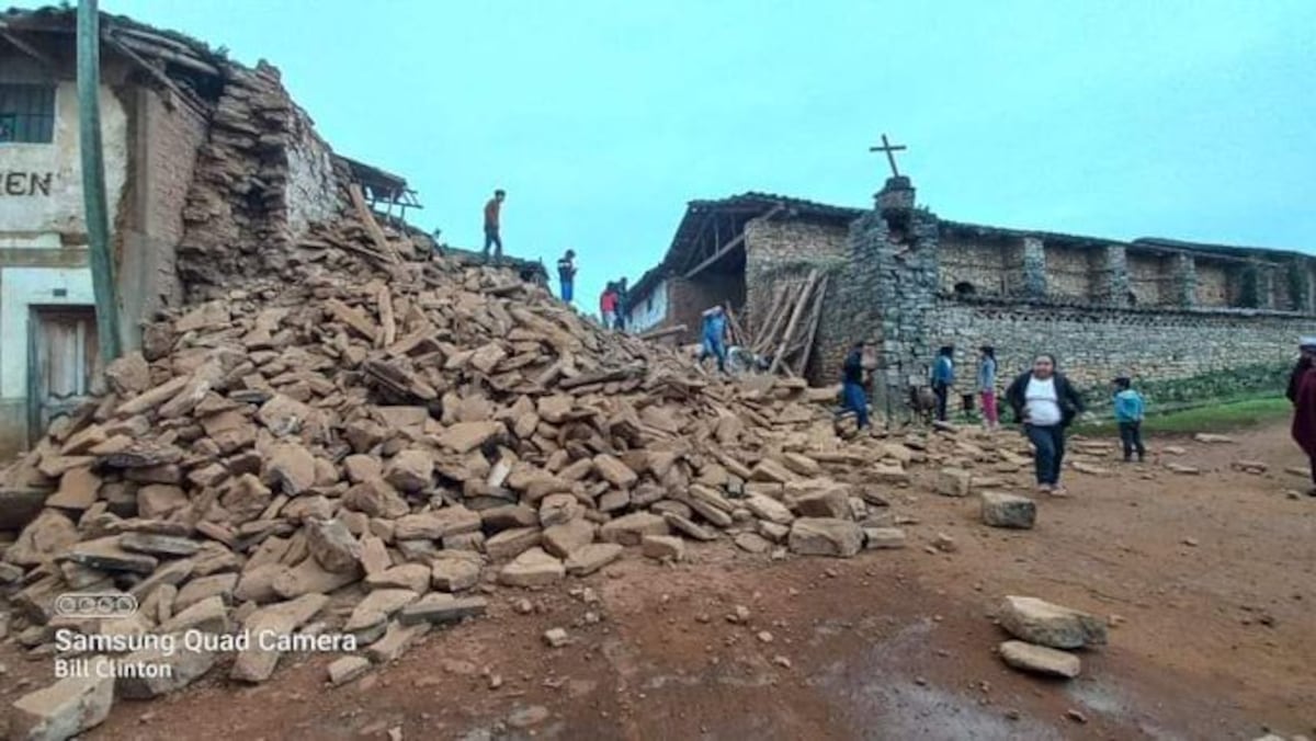 Un nuevo terremoto en Perú, de magnitud 7,5, derrumba patrimonio histórico en el Amazonas. Foto y Videos