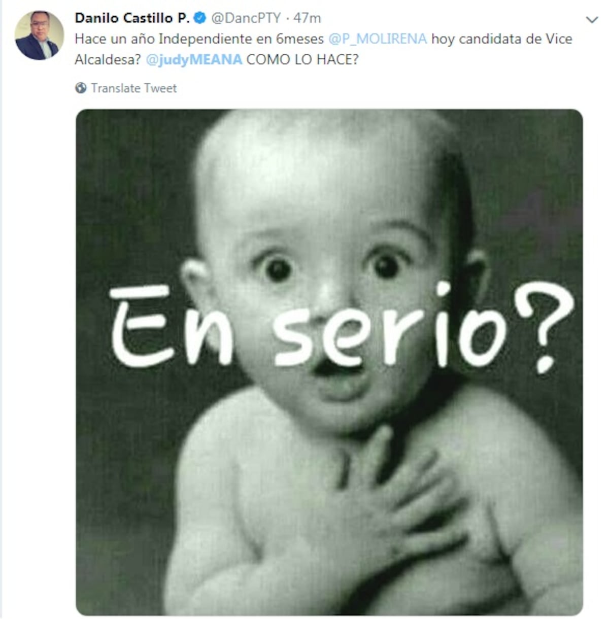 Tras su postulación como vicealcaldesa por el PRD, le sacan fotos a Judy Meana