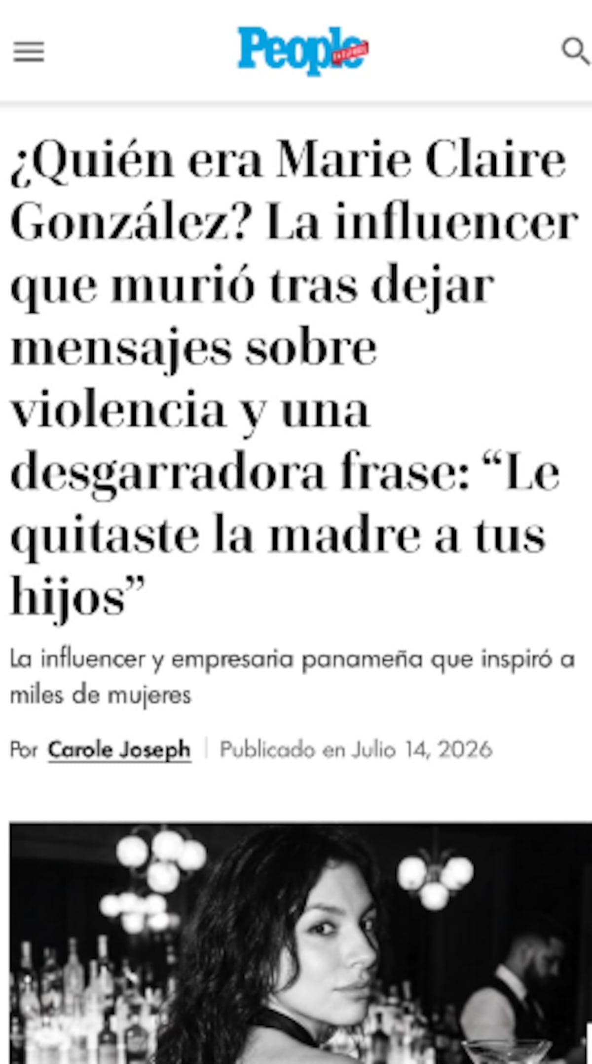 Caso de Marie Claire González trasciende fronteras: medios internacionales destacan sus publicaciones sobre presunto maltrato psicológico de su expareja