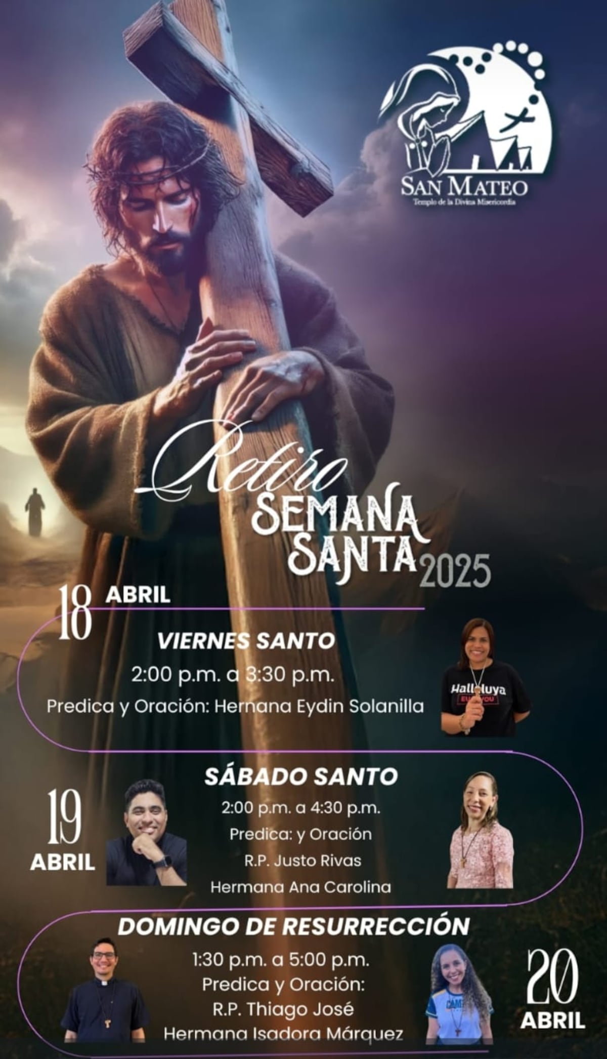 Tres días de reflexión y fe en la parroquia San Mateo