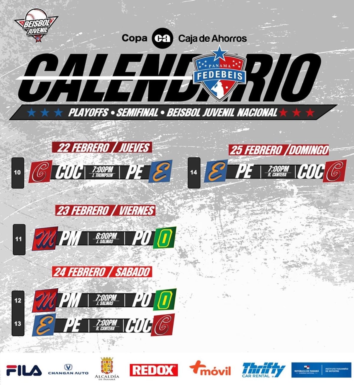 Béisbol Juvenil 2024: Revelan calendario de la semifinales