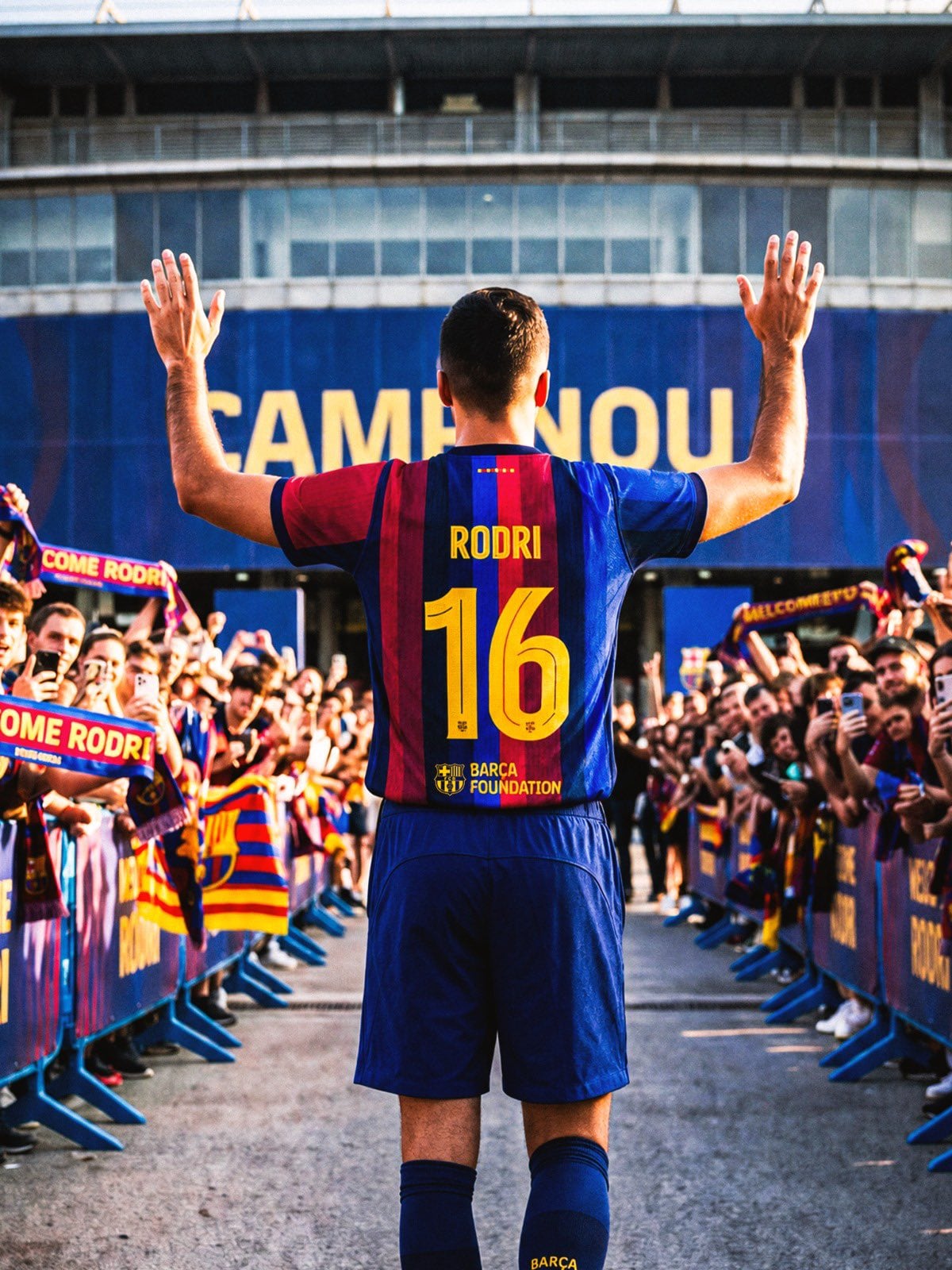 Rodri aterriza en Barcelona para firmar con el Barça