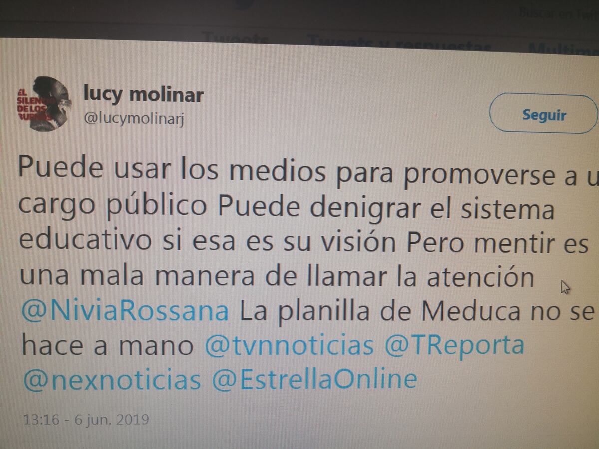 Se enfrentan. Lucy acusa a Nivia Castrellón de buscar protagonismo para un cargo público.  Le da su pa’tra´s