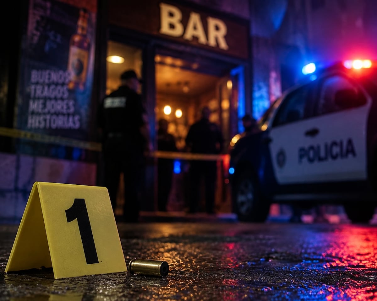 Noche de tragos en un bar termina en tragedia: joven recibe disparo en la mejilla y muere