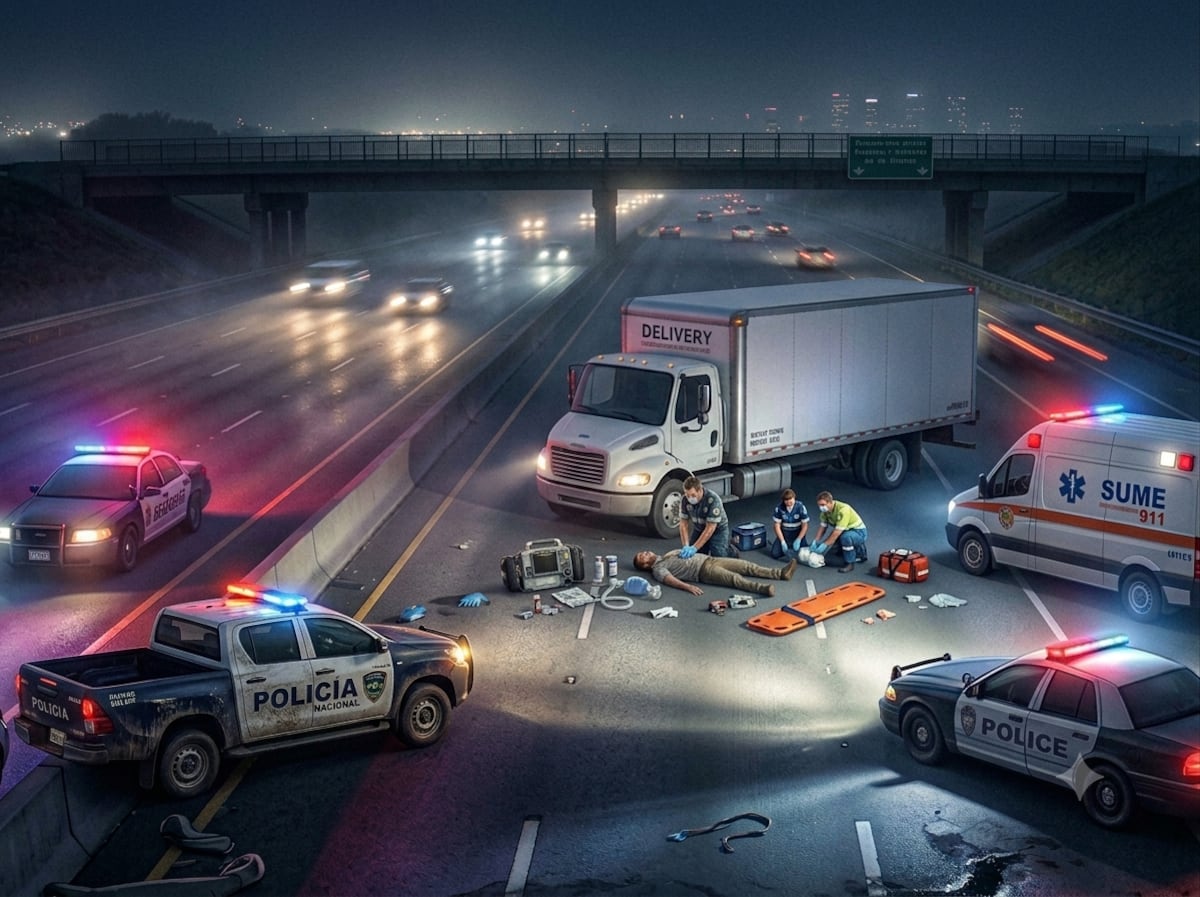 Fatal desenlace en la madrugada: hombre de 50 años muere atropellado en la Transístmica
