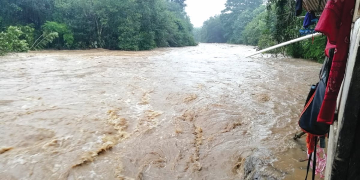 Chiriquí en alerta amarilla, tras fuerte lluvias e inundaciones. 300 familias afectadas