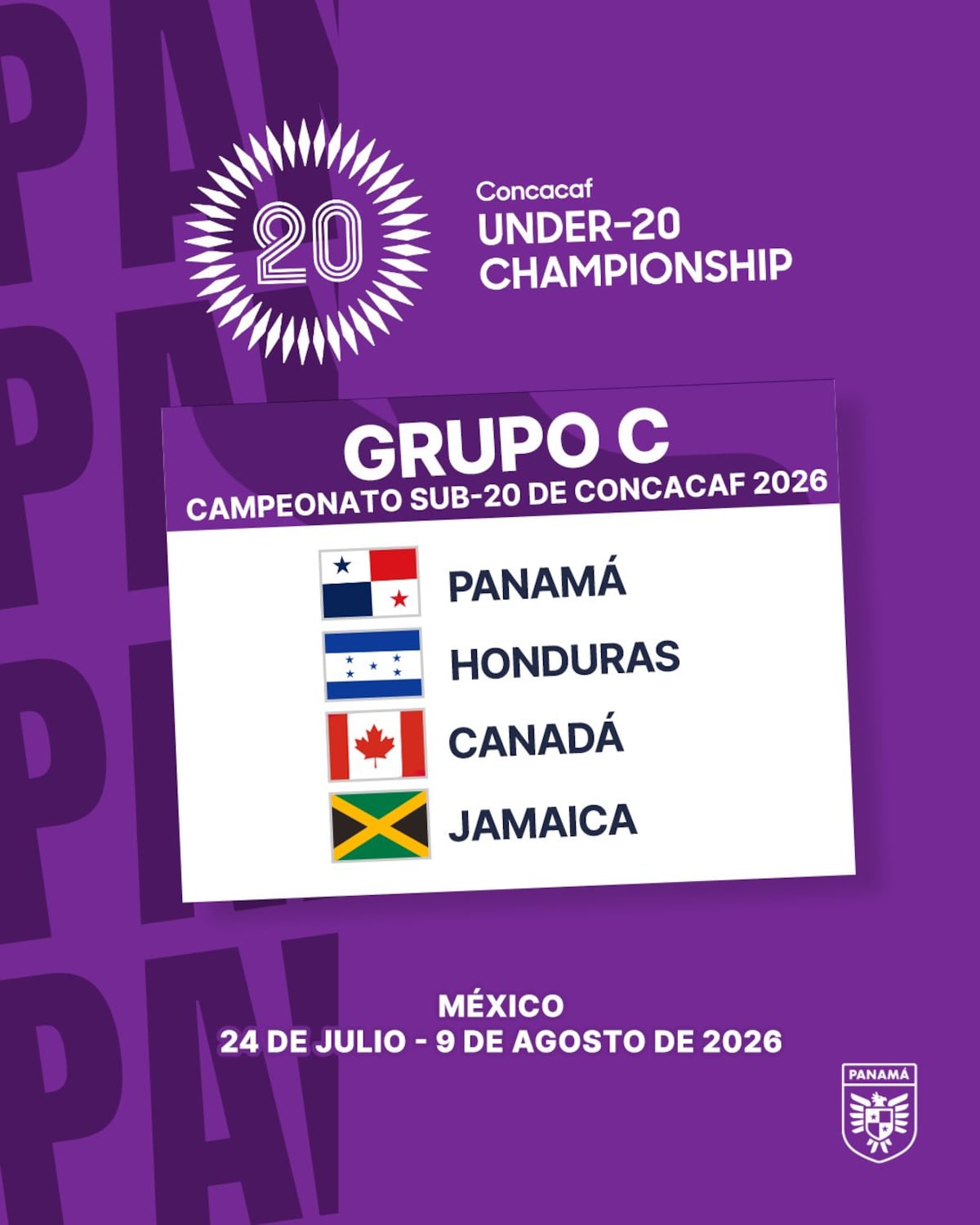 Sub-20 panameña inicia su reto en México rumbo a Azerbaiyán 2027