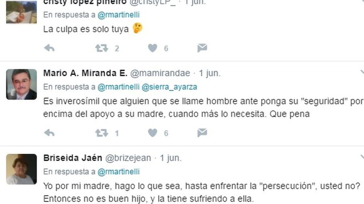 ¡SANTO! Mamá de Martinelli sufre accidente. Él lamenta no poder venir a verla