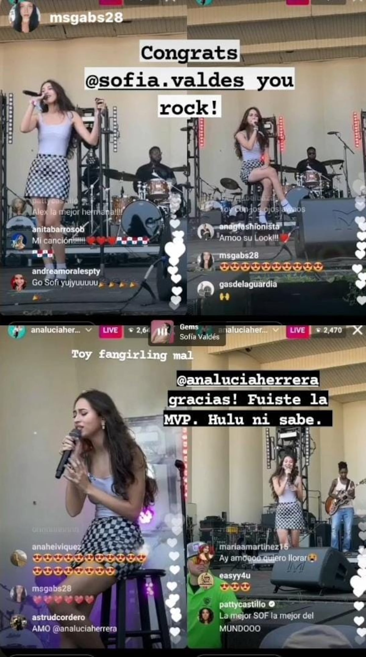 Hija de Ana Lucía Herrera participa del importante festival de música Lollapalooza en Chicago