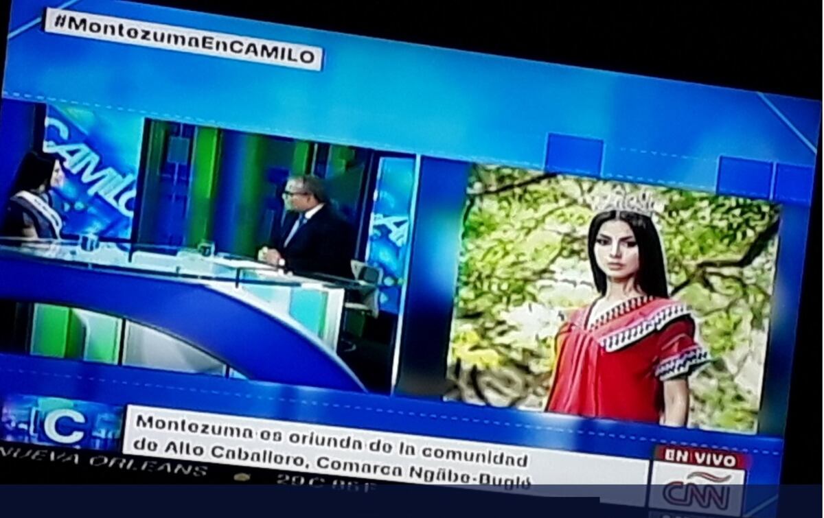 La Señorita Panamá Universo Rosa Montezuma fue entrevistada en CNN y Telemundo