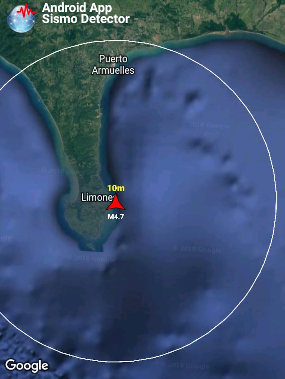 Reportan sismo de 5,4  en  Chiriquí y Bocas del Toro 