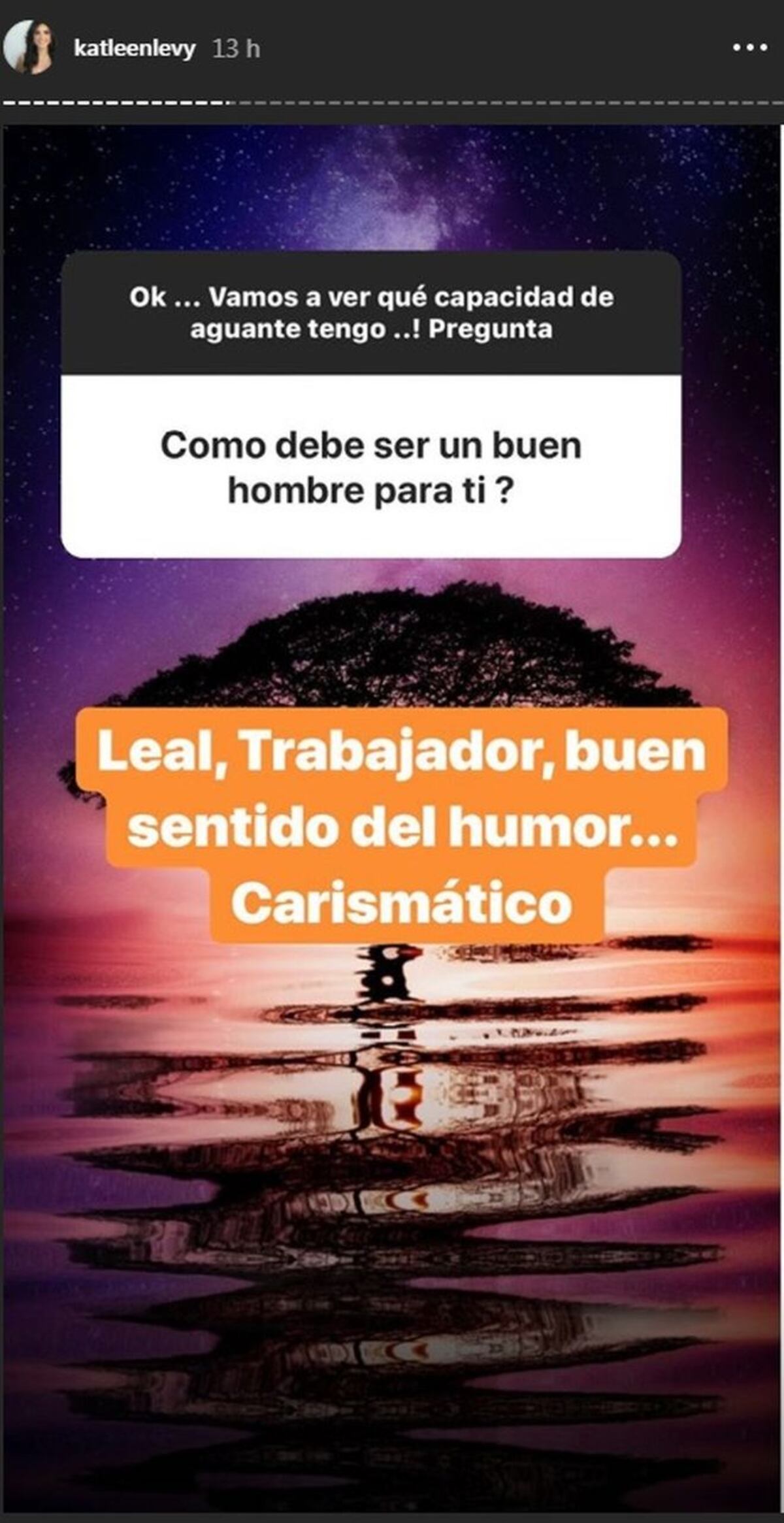 A Katleen Levy le gustan mayores.  Reveló lo que afectó su matrimonio