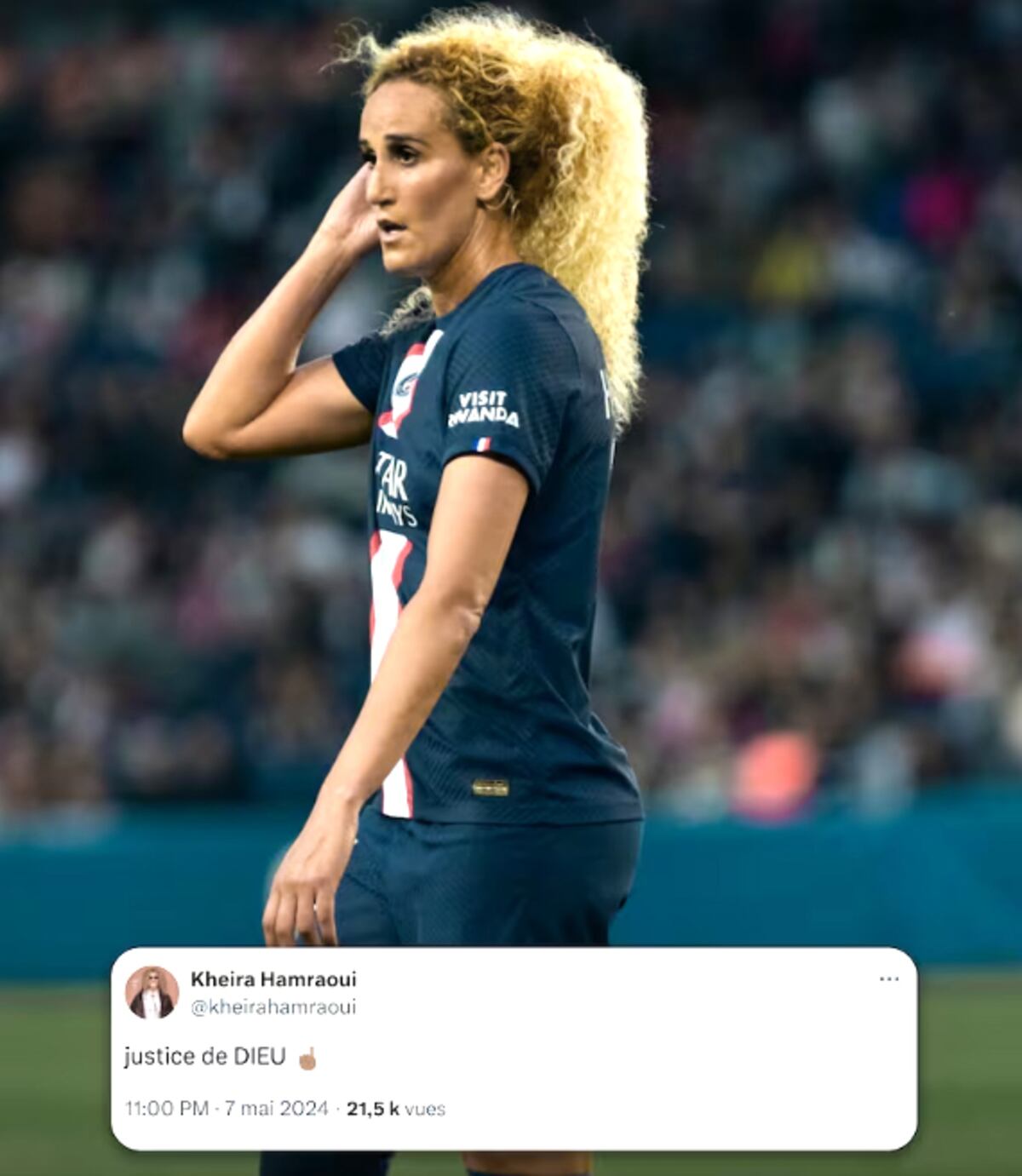 Exjugadora del PSG desata polémica al celebrar la eliminación del equipo en la Champions