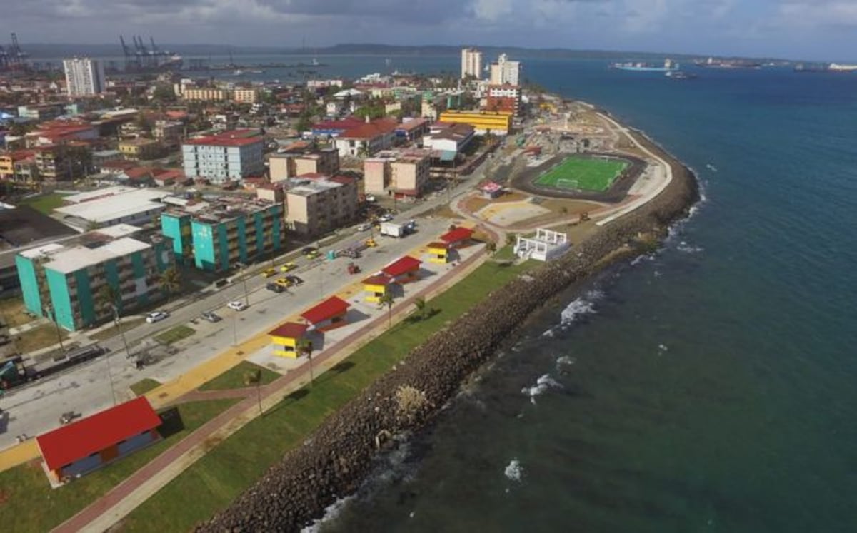 Así se va viendo ahora Colón con el Paseo Marino II. Chequee